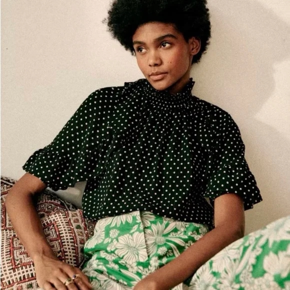 Sezane Polka Dot Blouse